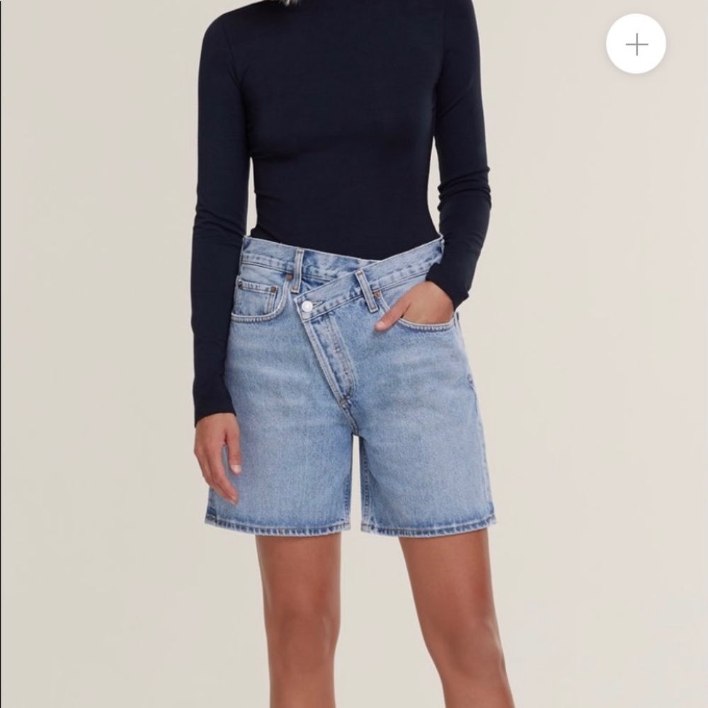 Agolde Criss Cross Upsized Shorts size 24